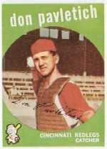 1959 Topps Baseball Cards      494     Don Pavletich RC